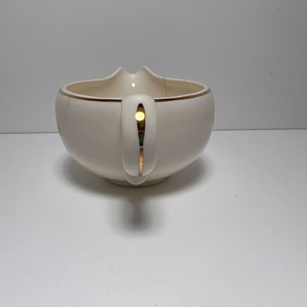 3/$25 SALE! Vintage Homer Laughlin Golden Wheat Cream Gravy‎ Boat with Creamer